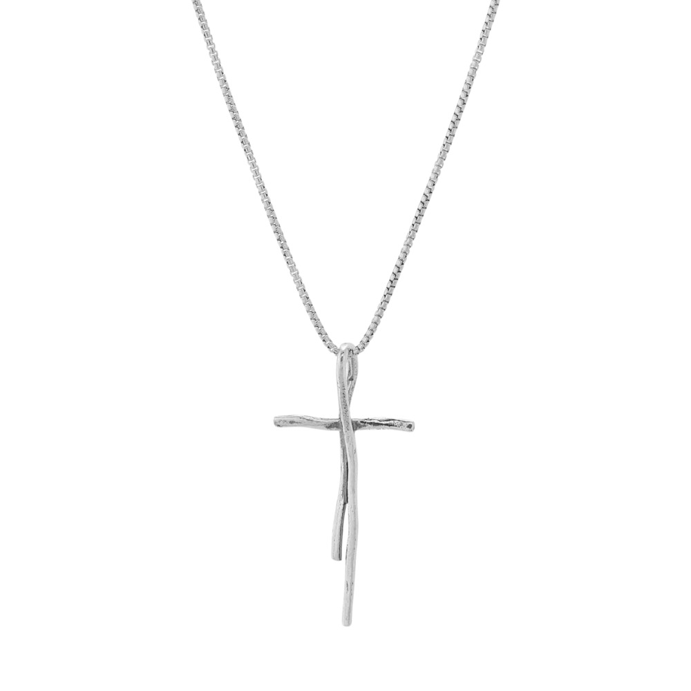 SILPADA Organic Cross Pendant Necklace - Picture 6 of 11